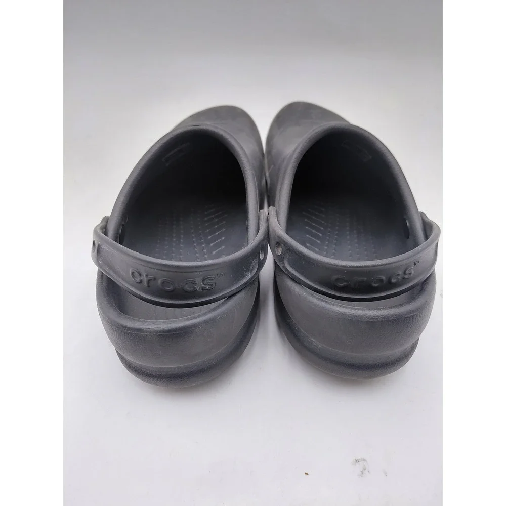 Crocs Bistro Clog Black Slip Resistant Work Shoes Mens 10 Womens 12 10075-001